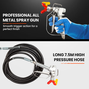 Electric Airless Paint Sprayer | Portable High Pressure Station Spray Gun | 740W