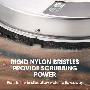 Stainless Steel Pressure Washer Surface Cleaner | Size: 15" | Compatible with 1/4" Fitting | Ideal for Concrete Driveway, Patio Floor