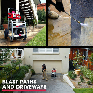 Jet-USA Petrol High Pressure Washer Cleaner | Power: 7HP | Pressure: 4800PSI | Water Spray Gun Gurney | 4-Stroke | Hose Length: 20M