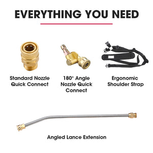 Jet-USA 4000PSI 5.5M Telescopic Universal Pressure Washer Pole Wand Extension Lance