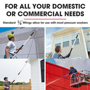 Jet-USA 4000PSI 5.5M Telescopic Universal Pressure Washer Pole Wand Extension Lance