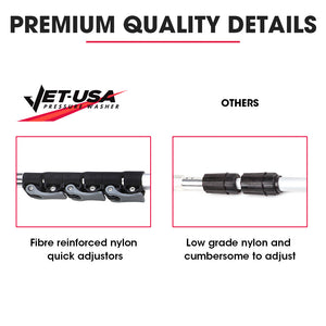 Jet-USA 4000PSI 5.5M Telescopic Universal Pressure Washer Pole Wand Extension Lance