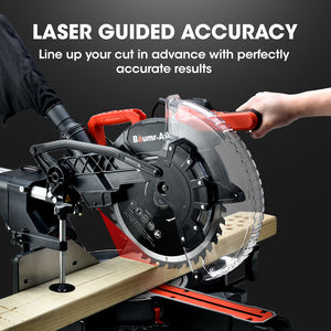 Baumr-AG 305mm Compound Mitre Saw | Dual Bevel Sliding | 2200W