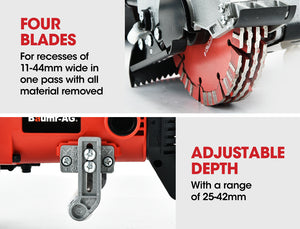 Wall Chaser Machine Concrete Chasing Tool Electric Brick Grinder Saw | Brand: BAUMR-AG