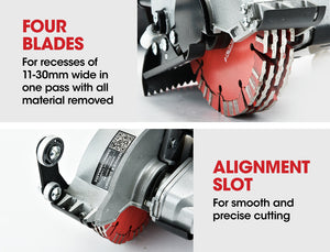 Wall Chaser and Vacuum Combo | Concrete Dust Collector | Chasing Machine