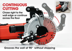 Wall Chaser and Vacuum Combo | Concrete Dust Collector | Chasing Machine