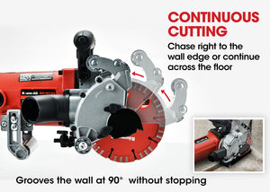 Wall Chaser and Vacuum Combo | Dust Collector | Concrete Chasing Machine