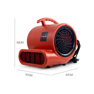 3-Speed Carpet Dryer Air Mover Blower Fan | 700CFM, Sealed Copper Motor, Poly Housing