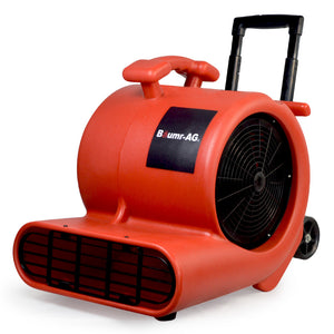 3-Speed Carpet Dryer Air Mover Blower Fan | 1400CFM, Sealed Copper Motor, Poly Housing - Telescopic Handle and Wheels