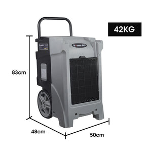 90L/day Commercial Air Dehumidifier for Mould | Portable, Stackable, LCD Display, Wheels