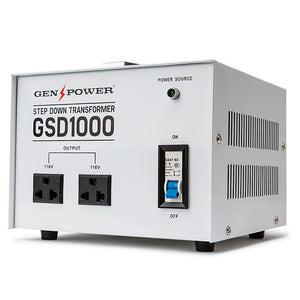 Step Down Transformer - 1000W | 240v-110v Stepdown Voltage Converter AU-US | GENPOWER