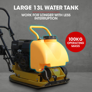 94kg Plate Compactor | 420x540mm | Sprinkler System | Paver Pad