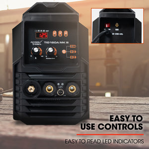 Inverter Welder TIG Arc Stick | Power: 160 Amp | AC/DC | Includes Accessories | Plug Type: 15A | Brand: ROSSI
