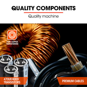 Portable Inverter MMA MAG Gasless Lift-Arc Welder | Power: 120 Amp | Brand: ROSSI