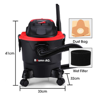 Wet and Dry Vacuum Cleaner 15L 1200W with Blower | Car Workshop Carpet