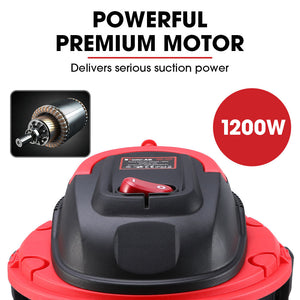 Wet and Dry Vacuum Cleaner 20L 1200W with Blower | Car Workshop Carpet