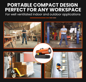 Unimac Portable Industrial Diesel Indirect Forced Air Space Heater 20KW