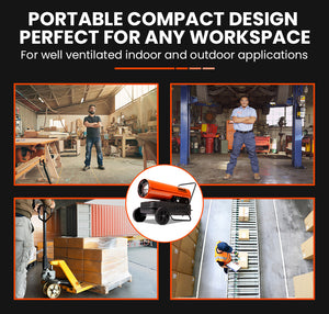 Unimac Portable Industrial Diesel Indirect Forced Air Space Heater 30KW