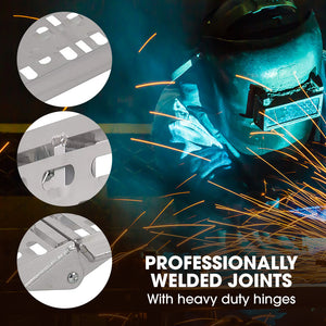 2.3m Aluminium Loading Ramps, 680kg Rated, for Trailer ATV Quad Bike Buggy, 2 Pieces