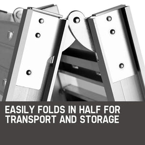 1.8m Aluminium Folding Loading Traction Ramp, 200kg capacity