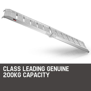 1.8m Aluminium Folding Loading Traction Ramp, 200kg capacity