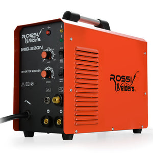 220A MIG Welder Inverter TIG Gasless Portable Welding Machine MMA ARC | Plug Type: 15A | Brand: ROSSI