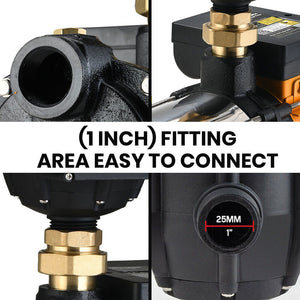 Protege Multi-stage Water Hi-pressure Pump with Auto-controller Home Garden Irrigation 4-Stage Electric