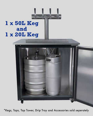 Beer Keg Fridge KegMaster Solstice 6 Keg 12volt DC Kegerator