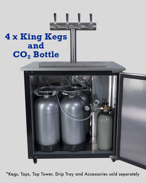 Beer Keg Fridge KegMaster Solstice 6 Keg 12volt DC Kegerator