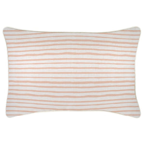 Cushion Cover-With Piping-Paint Stripes Blush-35cm x 50cm