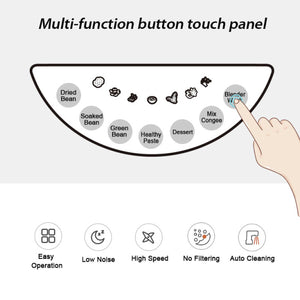Electric Soy Bean Milk and Soup Maker Machine | Automatic Soya Almond Nut Blender