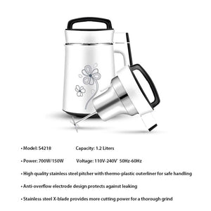 Electric Soy Bean Milk and Soup Maker Machine | Automatic Soya Almond Nut Blender