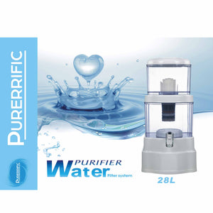 28L Benchtop 8 Stage Water Filter | Ceramic, Carbon, Mineral Stone, Silica Purifier