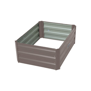 Wallaroo Garden Bed | Dimensions: 80 x 60 x 30cm | Made of Galvanized Steel | Color: Grey