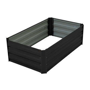 Wallaroo Garden Bed | Dimensions: 100 x 60 x 30cm | Made of Galvanized Steel | Color: Black