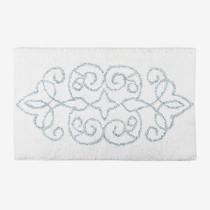 Cotton Medallion Tufted Non Slip Jacquard Bath mat