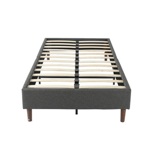 Bed Frame Mattress Foundation (Dark Grey) – Single