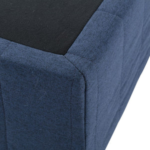 Metal Bed Frame Mattress Foundation Blue – Double