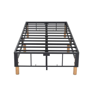 Metal Bedframe Mattress Foundation (Dark Grey) – King