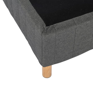 Metal Bedframe Mattress Foundation (Dark Grey) – Single