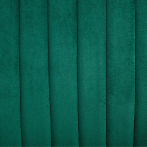 Set of 2 Green Velvet Dining Chairs Art Deco Design with Gold Metal Legs by Viva Forever