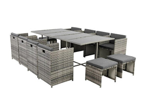 Outdoor Dining Set - Bali | 13PC | Grey