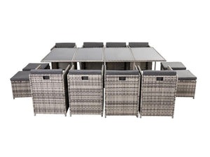 Outdoor Dining Set - Bali | 13PC | Grey