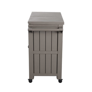 Garden Bar Serving Cart with Cooler | Taupe
