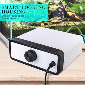 Dynamic Power White Aquarium Air Pump | Oxygen Hydroponic (4 Outlet, 670L/H, 8W)