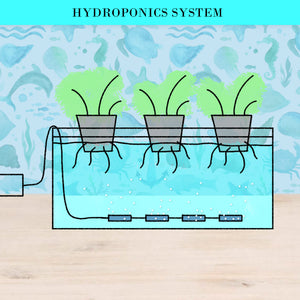 Dynamic Power White Aquarium Air Pump | Oxygen Hydroponic (4 Outlet, 670L/H, 8W)