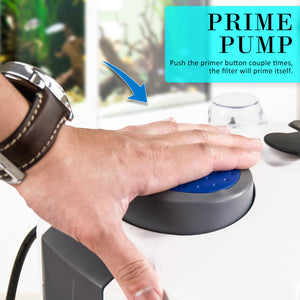 Dynamic Power Aquarium UV Light External Canister Filter 1400L/H + Media Kit - The Hippie House