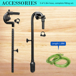 Dynamic Power Aquarium UV Light External Canister Filter 1400L/H + Media Kit - The Hippie House