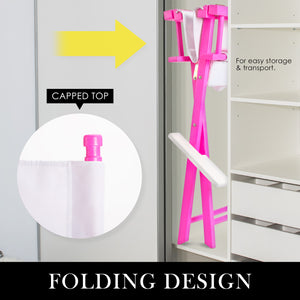 La Bella 2 Set Pink Folding Tall Chair DARK HUMOR Movie Director 75cm