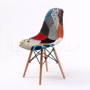 La Bella 2 Set Multi Colour Retro Dining Cafe Chair DSW Fabric